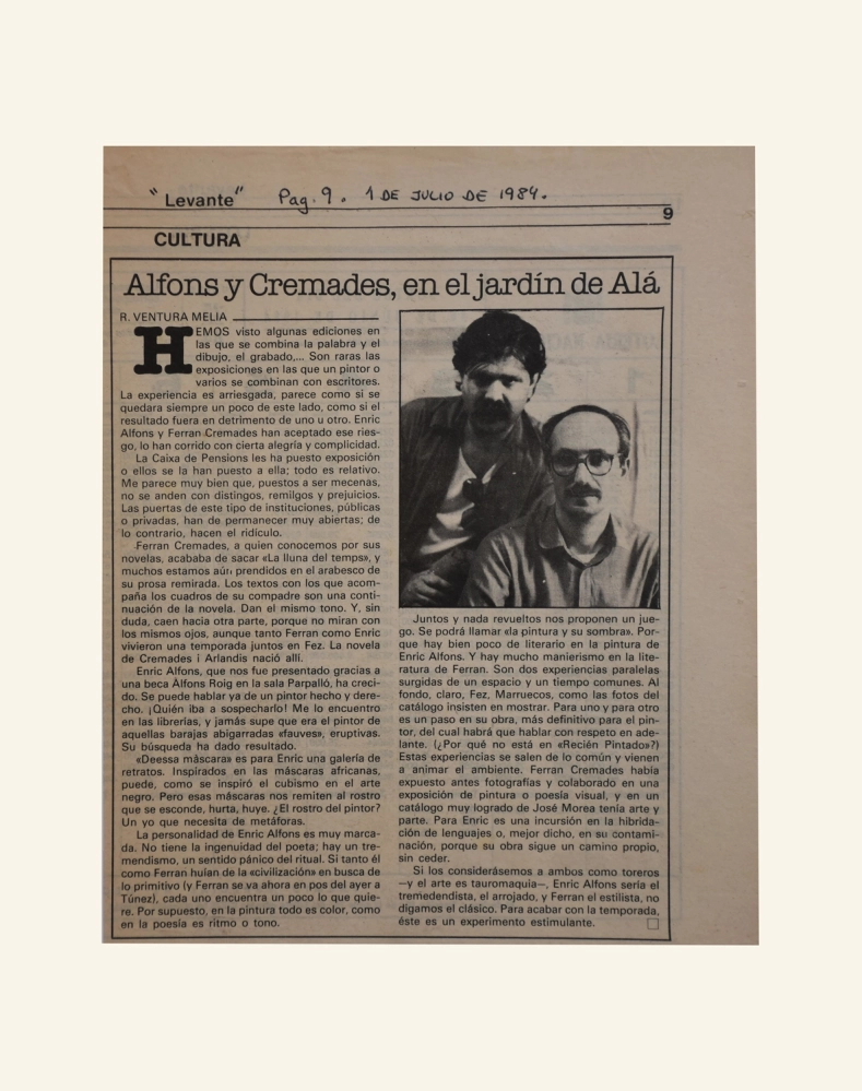 Alfons y Cremades, en el jardín de Alá