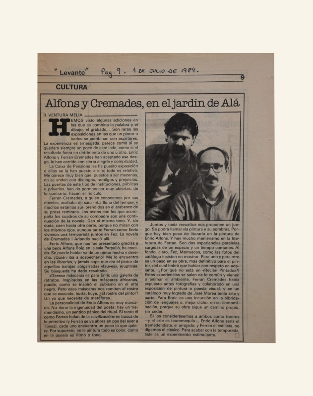 Alfons y Cremades, en el jardín de Alá