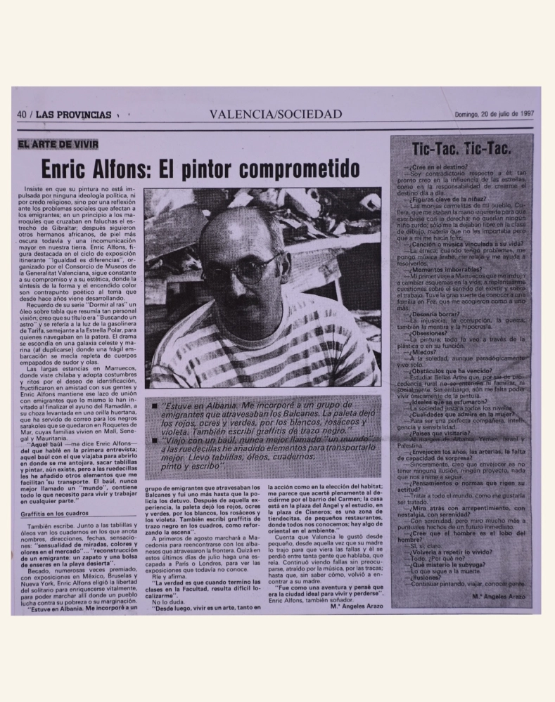 Enric Alfons: El pintor comprometido