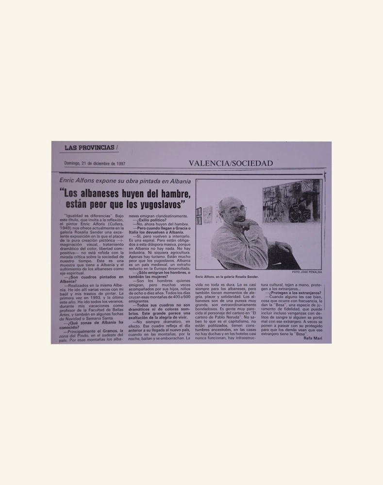 «Los albaneses huyen del hambre, están peor que los yugoslavos»