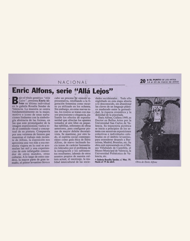 Enric Alfons, serie «Allá Lejos»