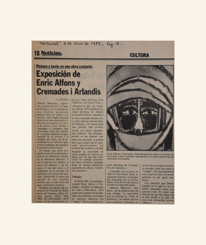 Exposición de Enric Alfons y Cremades i Arlandis