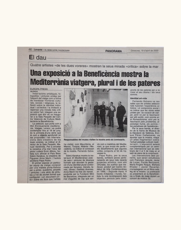 Una exposició a la Beneficència mostra la Mediterrània viatgera, plural i de les pateres