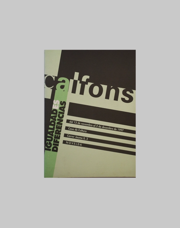 Catálogo individual Enric Alfons en Novelda